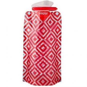 Vapur Runaway Shades 18oz Water Bottle Red Diamonds Flexible Durable Flask 0.5L