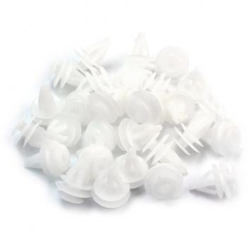 30 x Blanco Plástico Nylon Coche Panel Puerta Sujetador Clip para Honda Acura