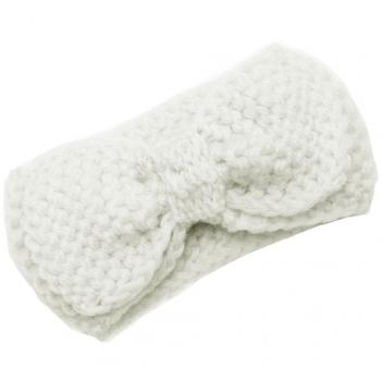 Sharplace Linda Venda Infantil Flor Lactante Vinchas Crochet Elástico Diadema Accesorios de Fotos de Bebé - Blanco