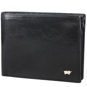 Braun Büffel Basic Monedero de piel 12,5 cm negro