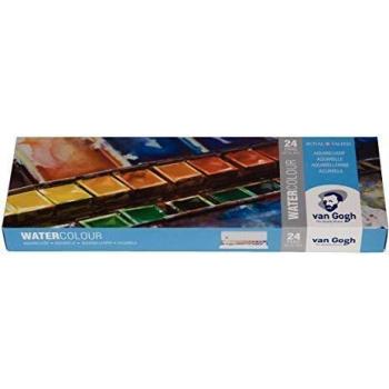 T.20M8624 metal case 24 colors V.G solid watercolor