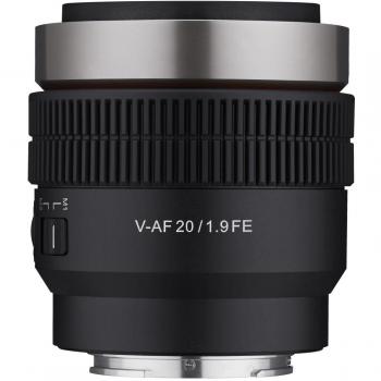 Objetivo Cine Samyang V-AF 20mm T1.9 para Montura Sony E y FE, Autofoco, Gran Apertura y Compacto