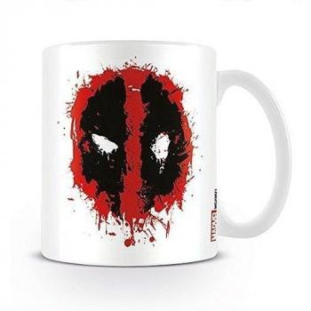 Taza Marvel Deadpool Splat Face & Logotipo