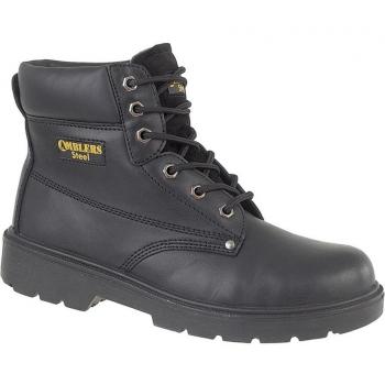 Amblers Steel - Calzado de protección de cuero para hombre, color negro, talla 45