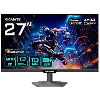 Gigabyte M27Q3 27 QHD Gaming Monitor - 2560 x 1440, 170Hz, 1ms Response Time, FreeSync Premium, HDR400