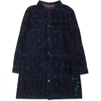 Tuc Tuc - Vestido de niña denim con estampado Wild Flower