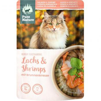 Pure Nature Cat Salmón y gambas - 12 x 80 g