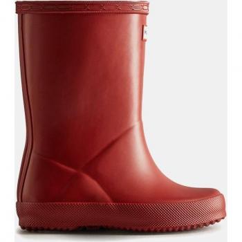 Botas de agua Hunter Original First para bebés, acabado mate, detalle de logotipo, color rojo, talla 25