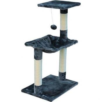 Árbol rascador para gatos Gloria con hamaca y pompón - Sena Gris