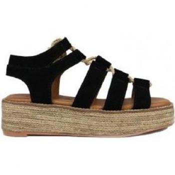 Alpargatas de piel Bonita 08 negro Chika10