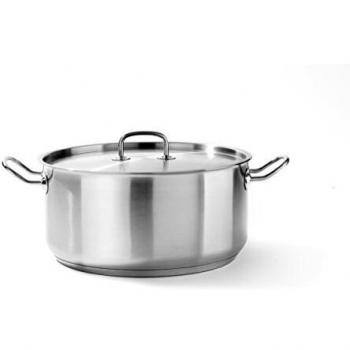 Olla Baja Kitchen Line con Tapa 12L Ø320 x 150mm Hendi