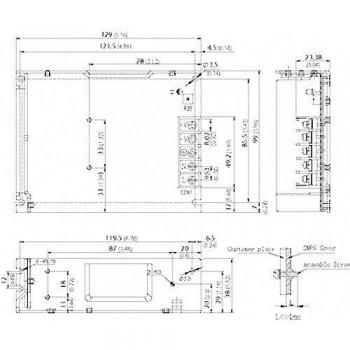 Fuente de Alimentación Conmutada TracoPower TXM 075, 24V DC, 3.2A, 75W, Montaje en Panel