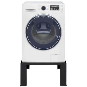 Pedestal para Lavadora Negro 64 x 55 x 32,5 cm Acero Resistente y Elevado