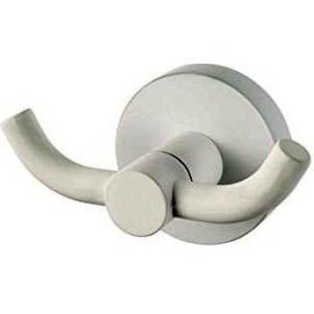 Haceka 1142254 Kosmos - Gancho Doble de Acero Inoxidable, Color Blanco