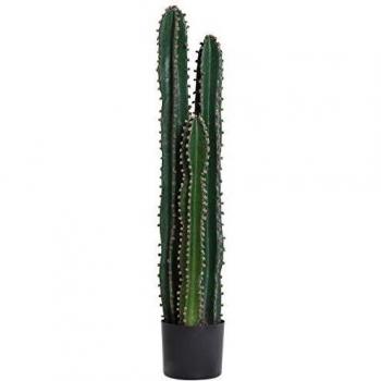 Cactus Artificial de Gran Realismo, Planta Artificial Grande Dimensiones Ø 17 x 100H cm Verde