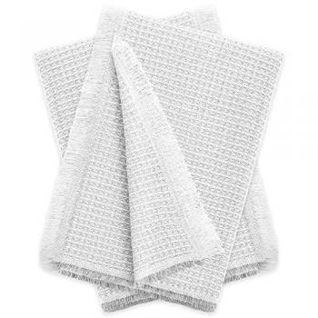 Pack 2 Plaids Multiusos Nido de Abeja 180x260 cm Gris Claro - Fundas para Sofá y Mantas para Cama