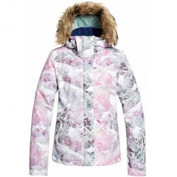 Roxy Jet Ski-Chaqueta para Nieve para Chicas, Mujer, Bright White Mysterious View, L