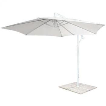 Sombrilla de Jardín Ø3 m con Mástil Lateral de Acero Norma - Gris