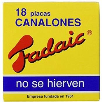 Fadaic - Pasta Canelones Laminada Carton - 18 Canelones - 80 g