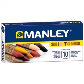 Estuche 10 ceras Manley tonos piel