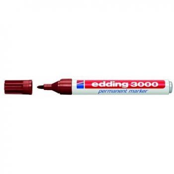 Marcador Permanente Edding 300 Conico Marron