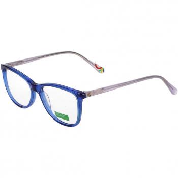United Colors of Benetton 1063 696 Women’s Eyeglasses Blue Size 52 (Frame Only) - Blue Light Block Available
