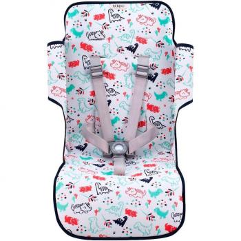Colchoneta Jyoko para Silla Maclaren y Techno de Algodón y Espuma - Compatible con Maclaren Quest y Techno, diseño Dino Party