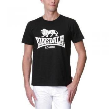 Lonsdale Classic Logo T-Shirt - Black/White, XL