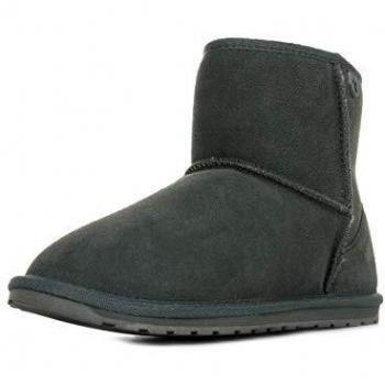Emu Australia Kids Wallaby Mini Teens Deluxe Wool Boots Size 5 Grey