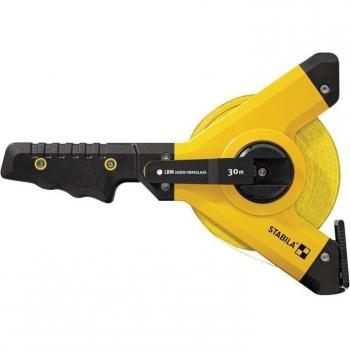 Cinta métrica abierta Stabila Serie LBM1000 de 30 m, fibra de vidrio, ancho de cinta 13 mm