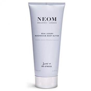 Neom Organics Real Luxury Magnesium Body Butter - Cream Moisturiser, 200ml, Nourishing & Softening, with Essential Oils (Lavender & Rosewood), Scent to De-stress