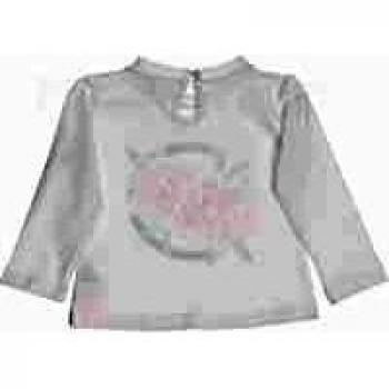 Fun & Fun - Camiseta de Manga Larga para niña, Color Blanco Bianco 6 Mes