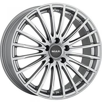 MAK Starlight plata 7,5 x 18 ET52 5 x 112 Hub Llantas de aleación de diámetro 66,6