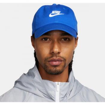 Gorra casual Club Cap Nike azul sin estructura para niño (M/L)