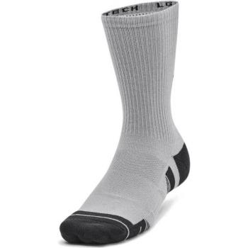 Under Armour Performance Tech Unisex Crew Socks 3-Pack - XL Grey
