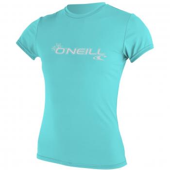 Oneill Wetsuits Mujer WMS Basic MusicSkins S/S Tee – Rash Chaleco, mujer, Wms Basic Skins S/S Rash Tee, Seaglass, large