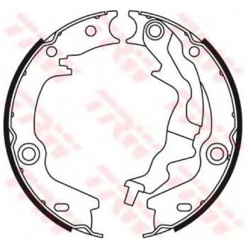 TRW GS8781 Parking Brake Shoe Set