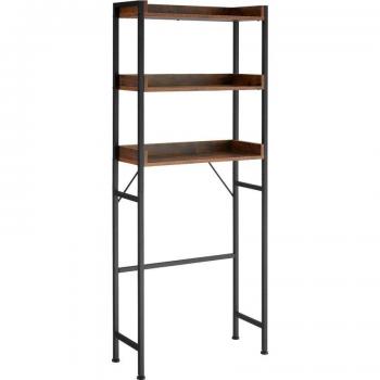 Estantería de baño Seattle - Estilo industrial, 3 estantes, diseño compacto para toallas y productos de baño