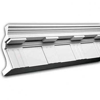 Cornisa Decorativa Profhome 150151 Estuco Blanco Clásico 2 m