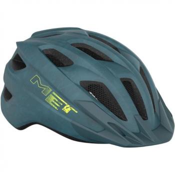 Casco MET Crackerjack azul mate, casco de MTB, diseño ligero y aerodinámico, ajuste seguro con sistema de retención, ventilación óptima con múltiples salidas de aire, acolchado interior para mayor comodidad, adecuado para adultos