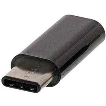 Adaptador USB-C a USB Micro-B de Valueline en color negro