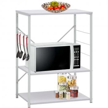 vidaXL Microwave Cabinet White 60x39.6x79.5 cm Engineered Wood