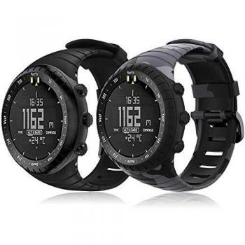 Yaspark Suunto Core Correa, Silicona Suave Bandas Repuesto Accesorio Deportiva Pulsera para Suunto Core Smart Watch