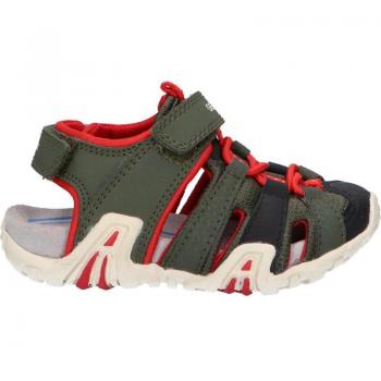 Sandalias de Niño GEOX B1524A 0CE15 B SANDAL KRAZE C0754 DK GREEN-RED - Color Verde y Rojo, Modelo B1524A, Marca GEOX