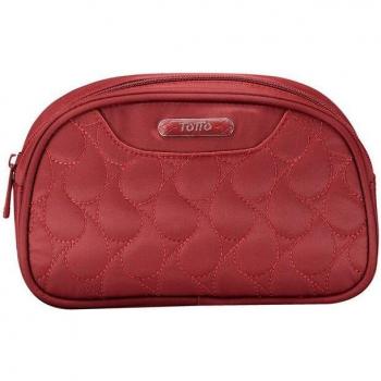 TOTTO Neceser para Mujer Malebo-R44 de Color Rojo con Cremallera