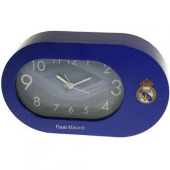 Seva Import Real Madrid Despertador Oval, Unisex, Azul, Talla Única