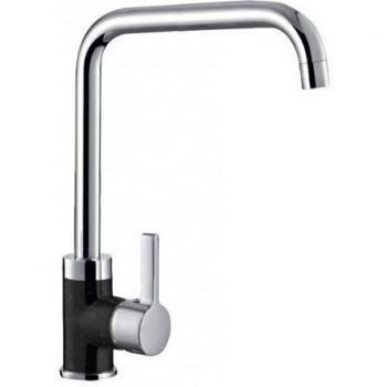 Grifo de cocina Pyramis Silvio Duo negro granitizado