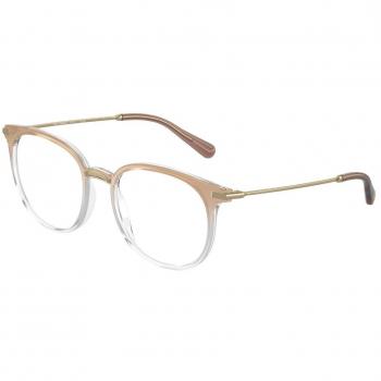 Dolce & Gabbana DG5071 3432 Women’s Eyeglasses Brown Size 52 - Blue Light Block Available