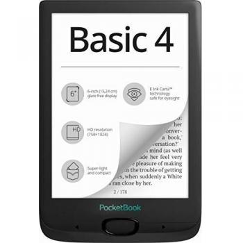PocketBook Basic 4 Libro electrónico, Negro