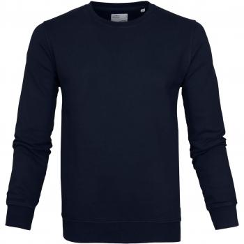 Colorful Standard Organic Classic Crew Sweatshirt - Navy Blue - XL